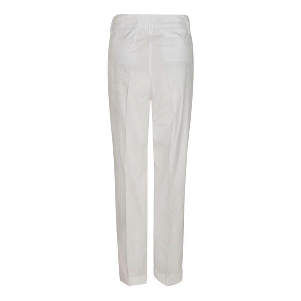 White Slim-fit Trousers