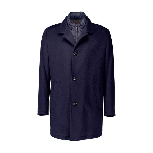 Wool Blend Coat with Vest Insert