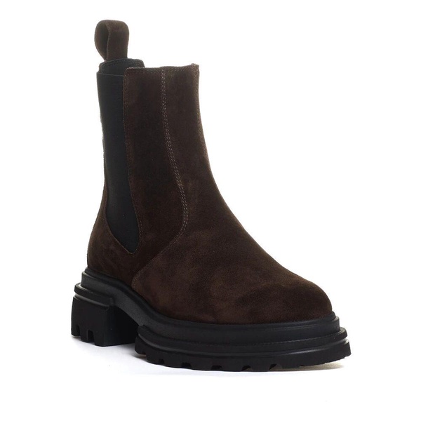 Suede Elastic Chelsea Boots