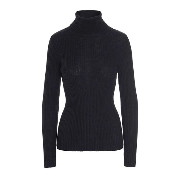 Merino Wool Turtleneck Sweater Blouse