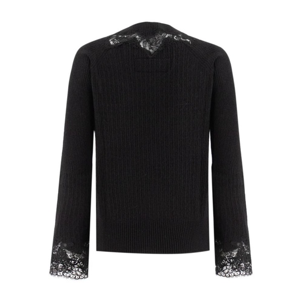 V-neck Lace Sweater