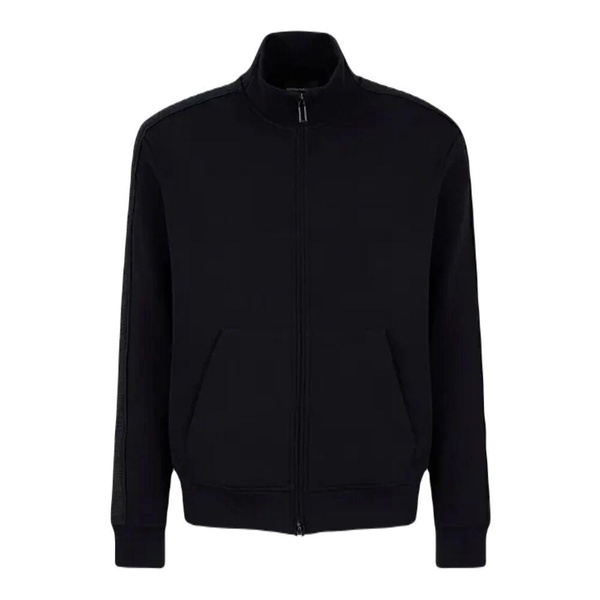 Stretch Cotton Blend Zip-through Sweatshirt