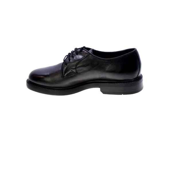 Black Leather Derby Shoes