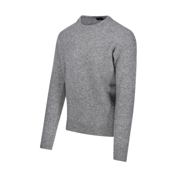 Gray Round Neck Sweater