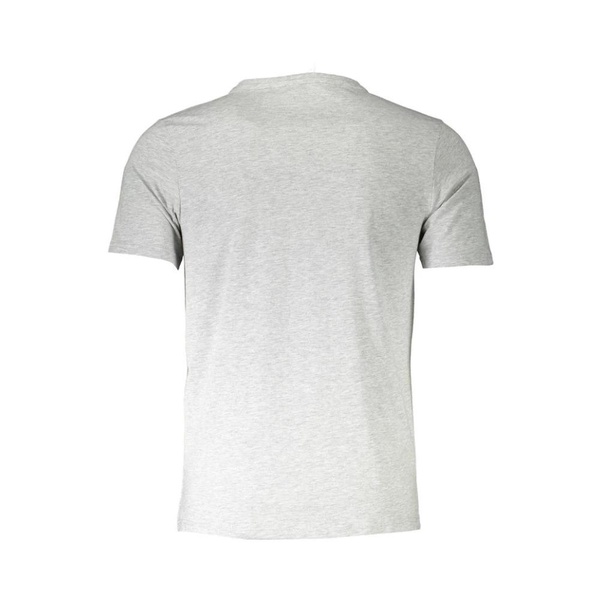Gray Cotton Outer T-Shirt with Logo