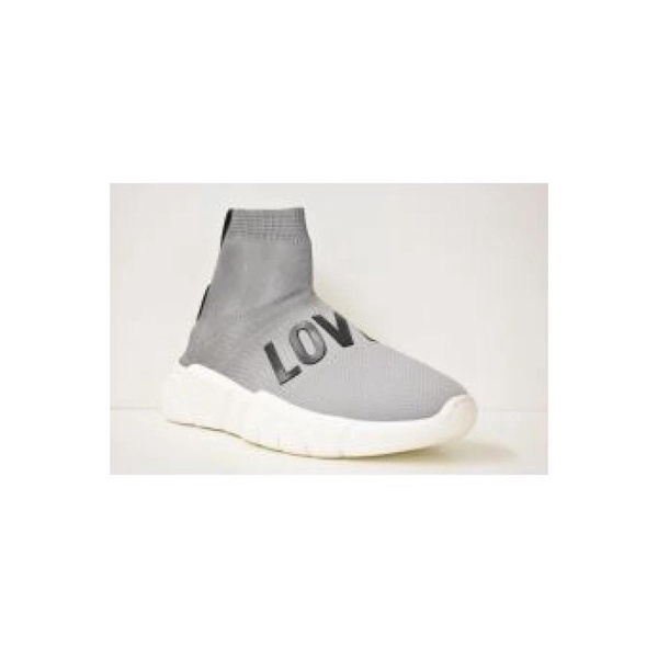 Grey Laced Flat Shoes AW20