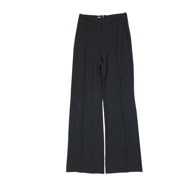 Classic Flared Trousers with Satin Detail