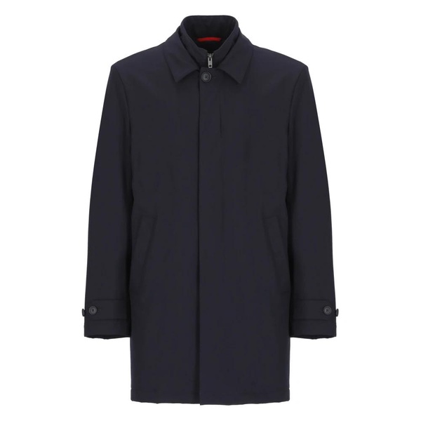 Blue Padded Coat with Collar
