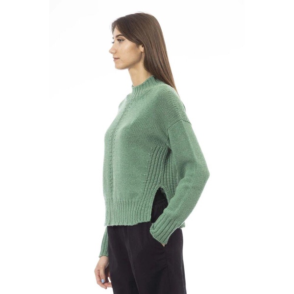 Turtleneck Sweater with Side Slits