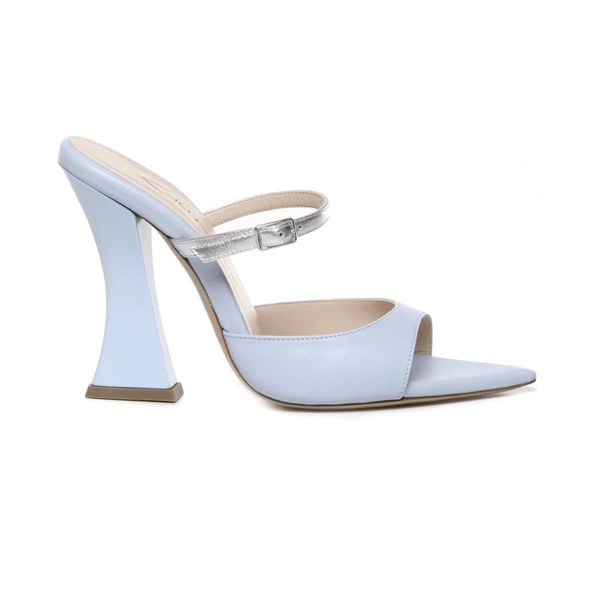 Heavenly Blue Calfskin Sandals
