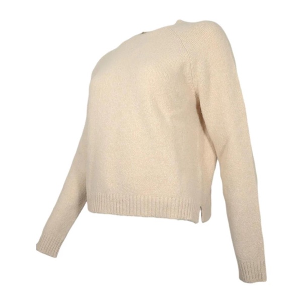Elegant Crewneck Sweater Febisan Ivory