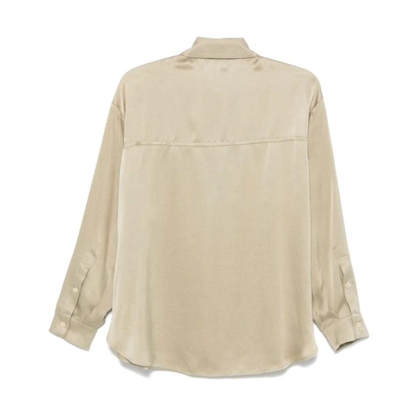 Satin Stone Shirt in Salvia