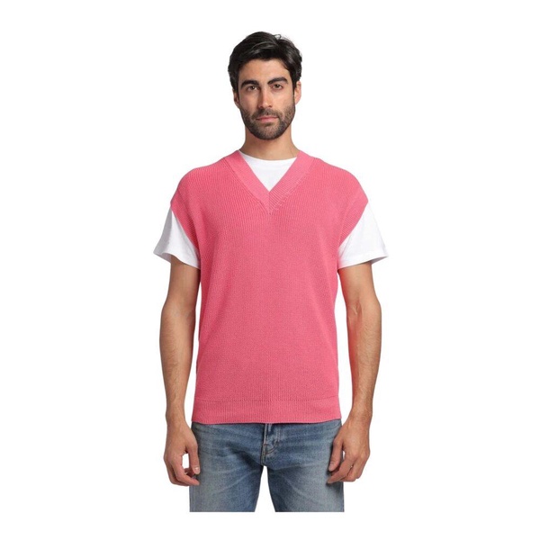 Ribbed V-neck Sweater