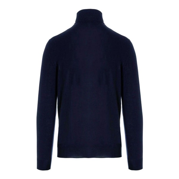 Navy Blue Merino Turtleneck