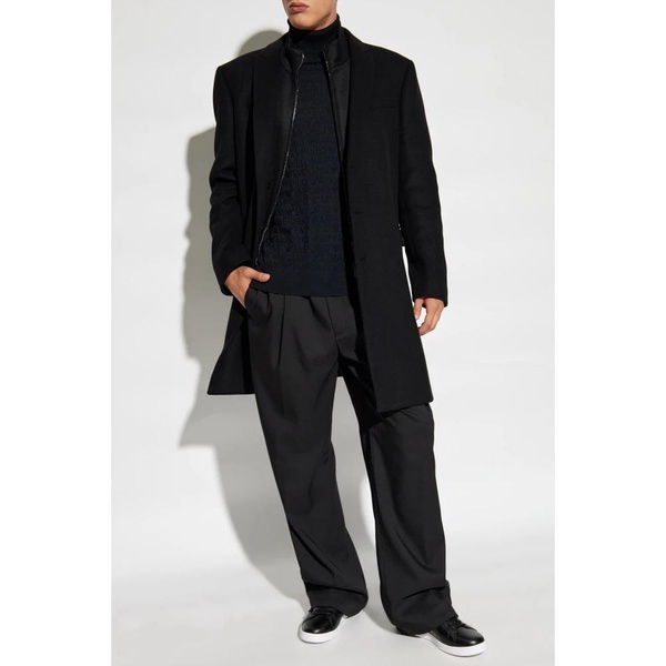 Wool turtleneck with monogram