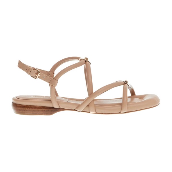 Beige Sandals Nude Bassolistini Style