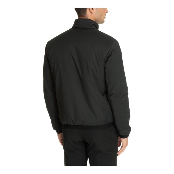 Zip Plain Logo Pockets Down Jacket