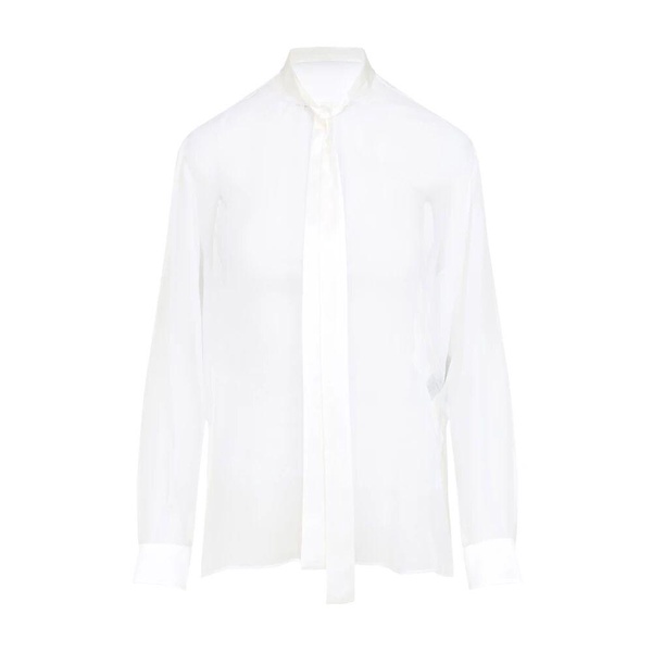 White Silk Shirt Elegant Collection