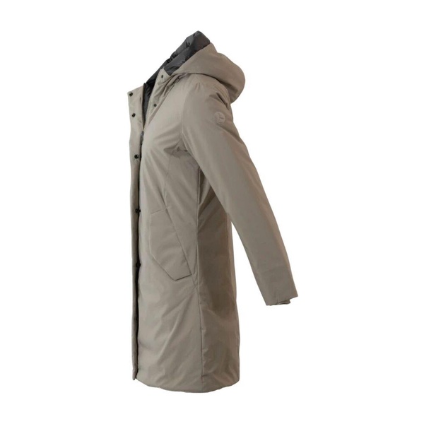 Beige Technical Parka with Thermal Insulation