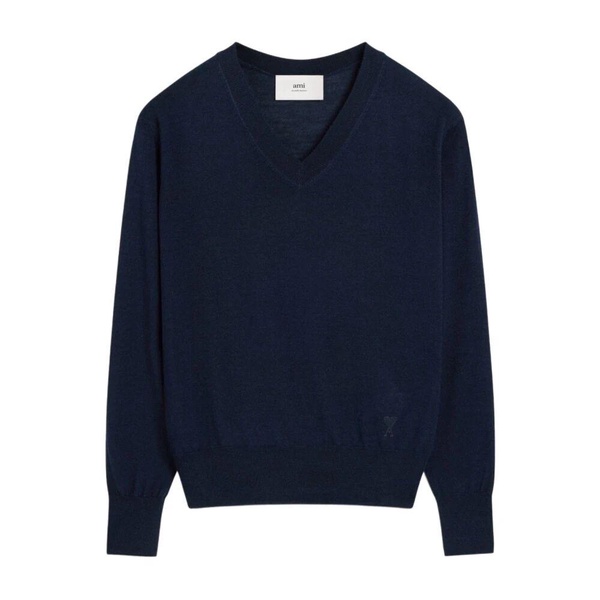 Navy Blue V-Neck Sweater