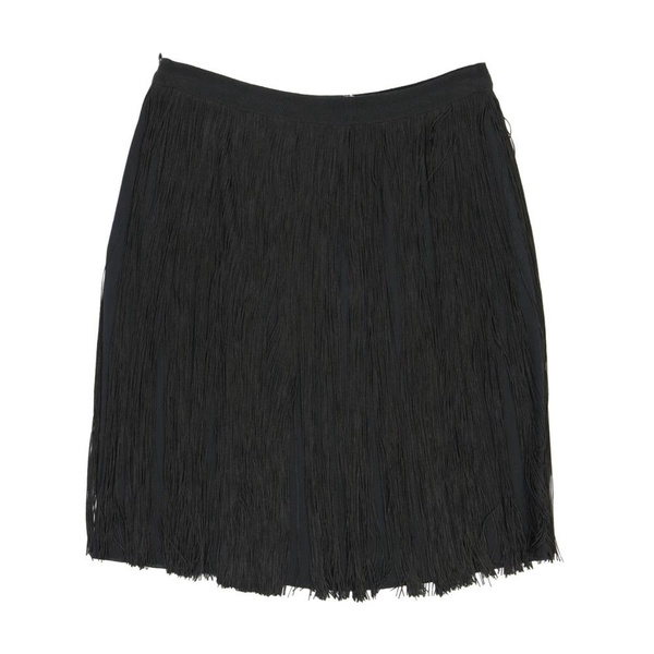 Silk Blend Fringed Skirt