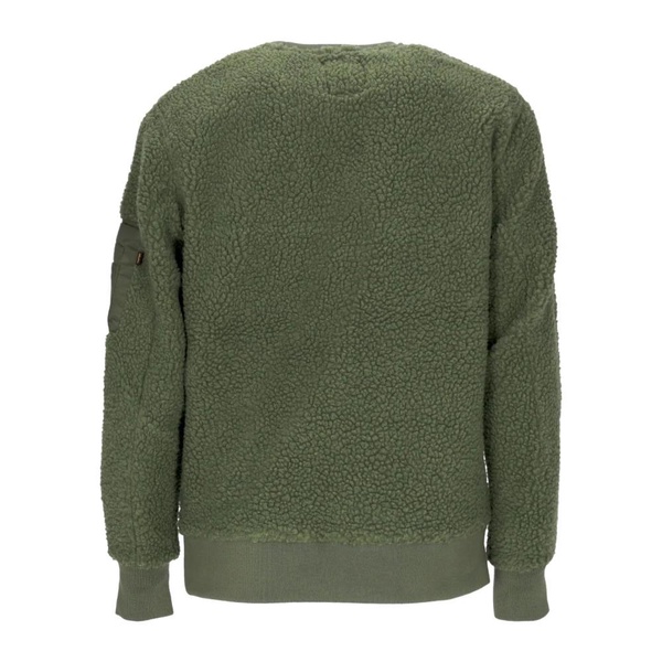 Sherpa Crewneck Sweatshirt Sage Green