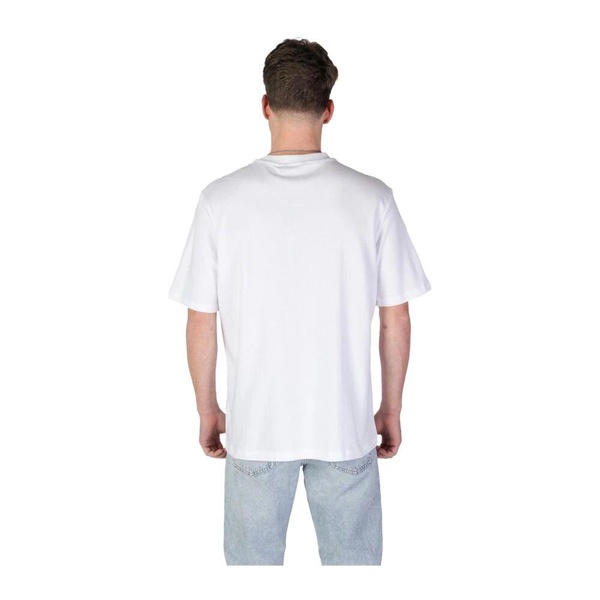 White Cotton Short-Sleeve T-Shirt