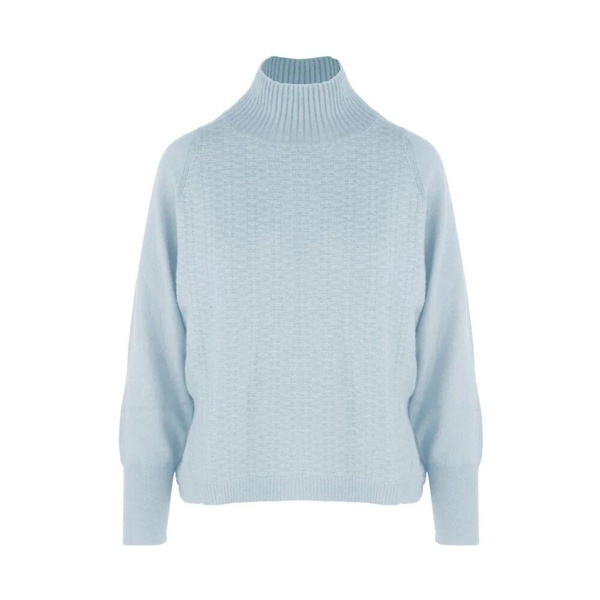 Cashmere Turtleneck Sweater with Embroidery