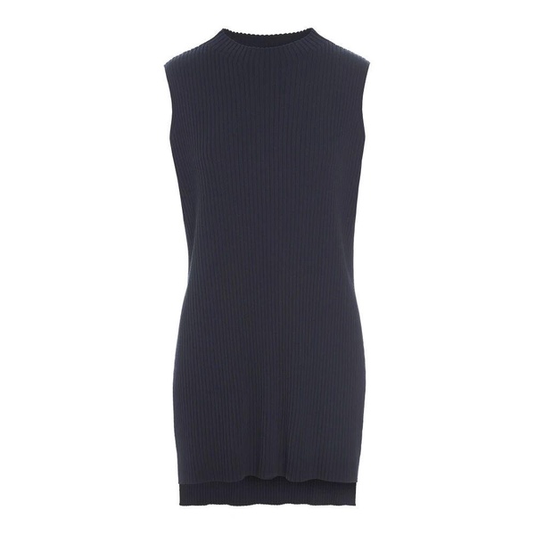 Ribbed Vest Dark Midnight
