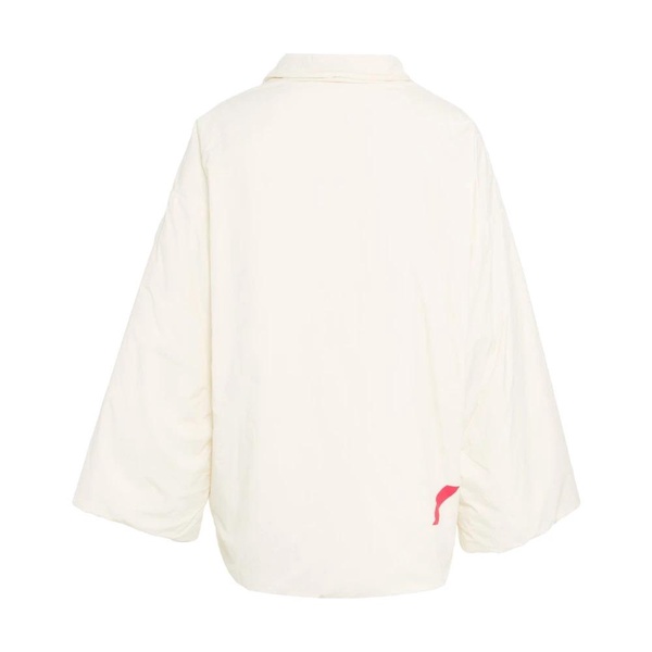 White Kimono Jacket Chic Logo