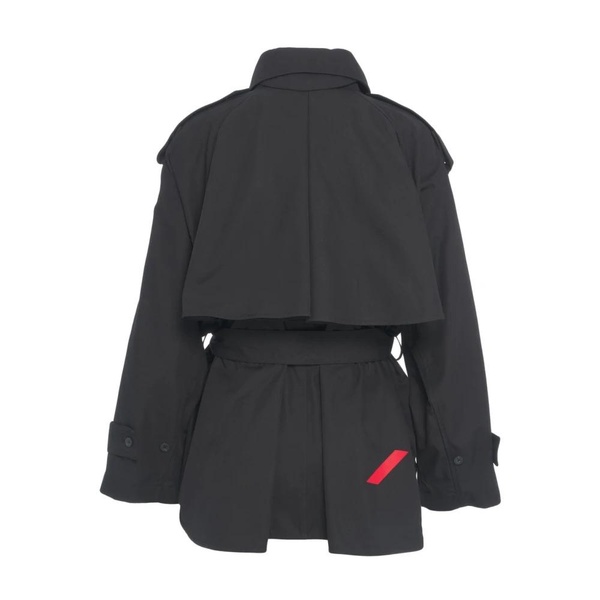 Black Short Trench Coat Stylish Layering