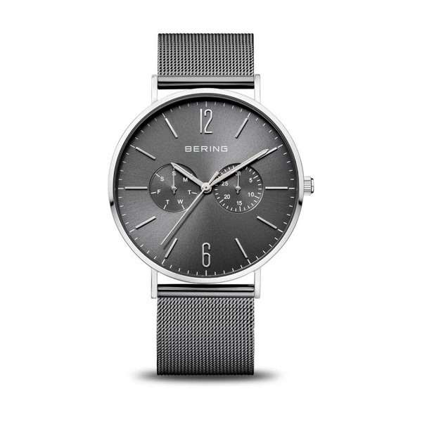 Men's Watch Classic Stainless Steel Milanese Band Grey 14240-308