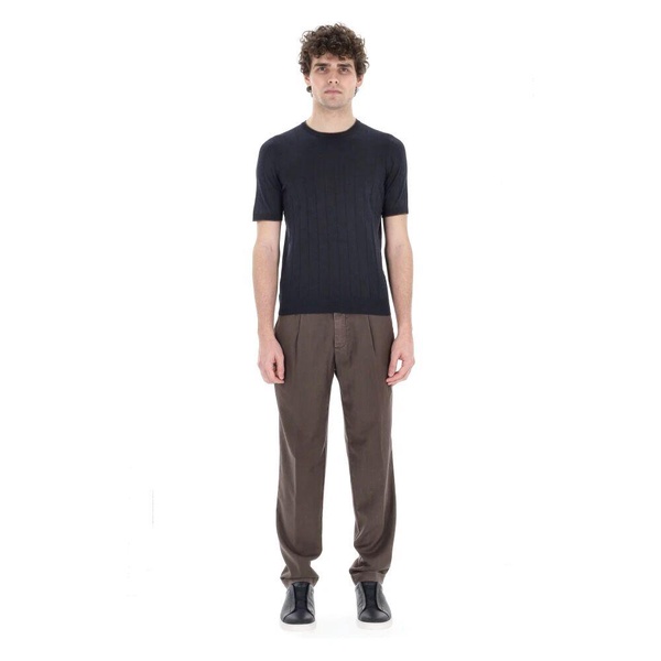 Blue Silk T-shirt and Polo