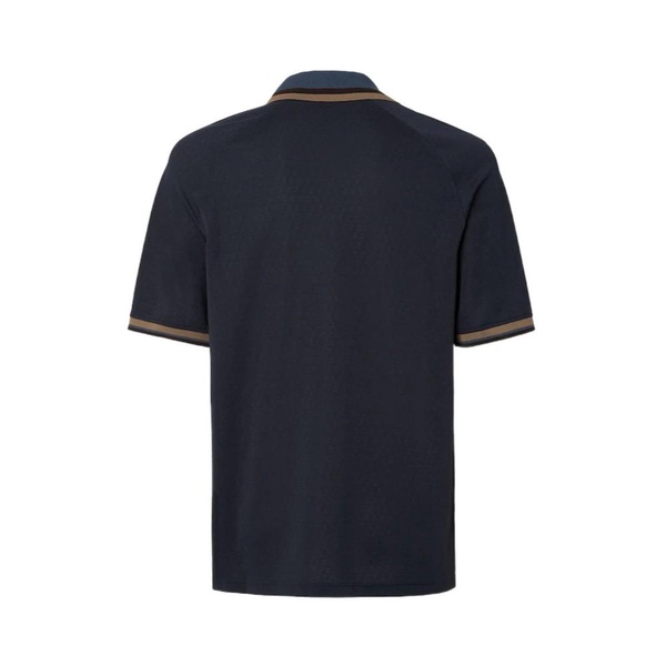 Dark blue FF jacquard polo shirt