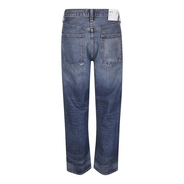 Straight Leg Five Pocket Jeans