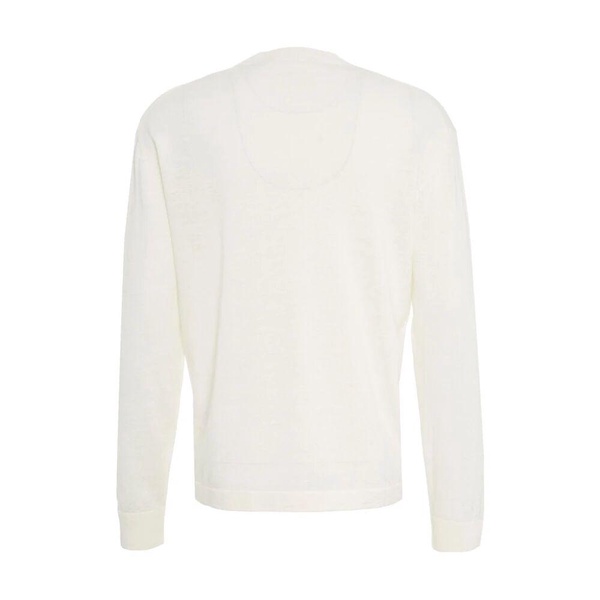 White Crew Neck Sweater Knitwear