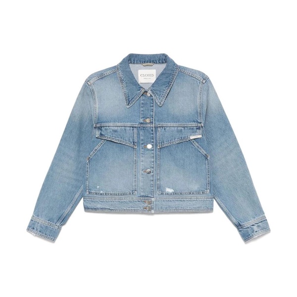 Clear Blue Buttoned Coat