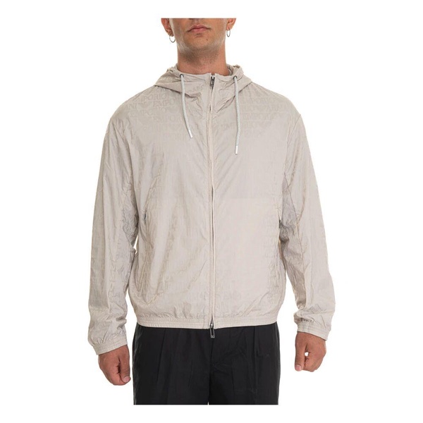 Logo Windproof Jacket with Hood
