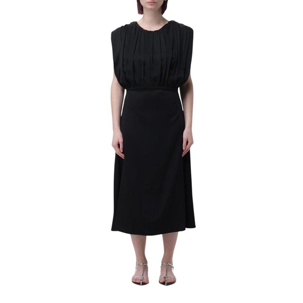 Lime Pleated Midi Dress