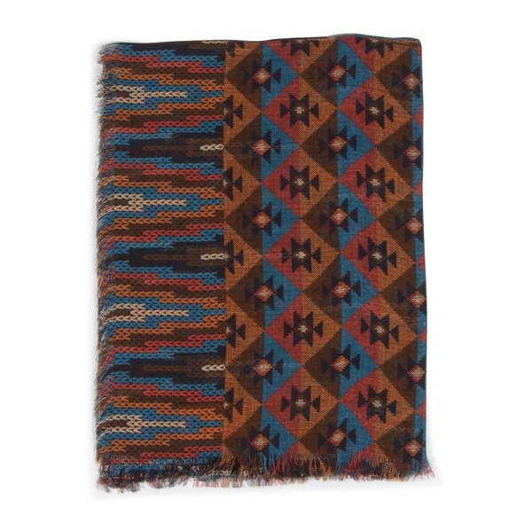 Multicolor Wool Blend Stole