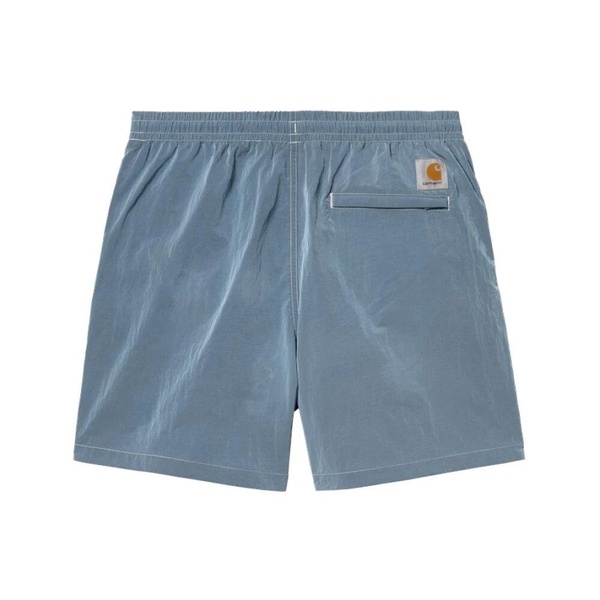 Nylon Swim Trunks with Logo Detail