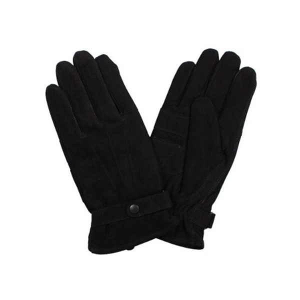 Black Suede Gloves with Thermal Lining