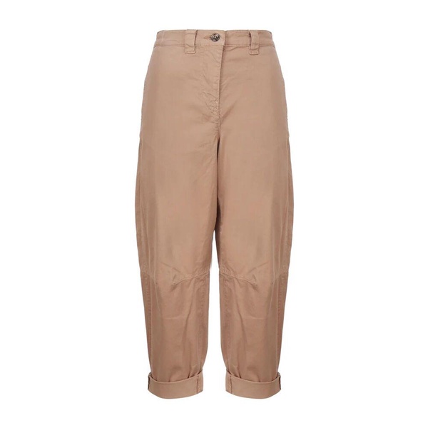 Carrot-Fit Cropped Trousers