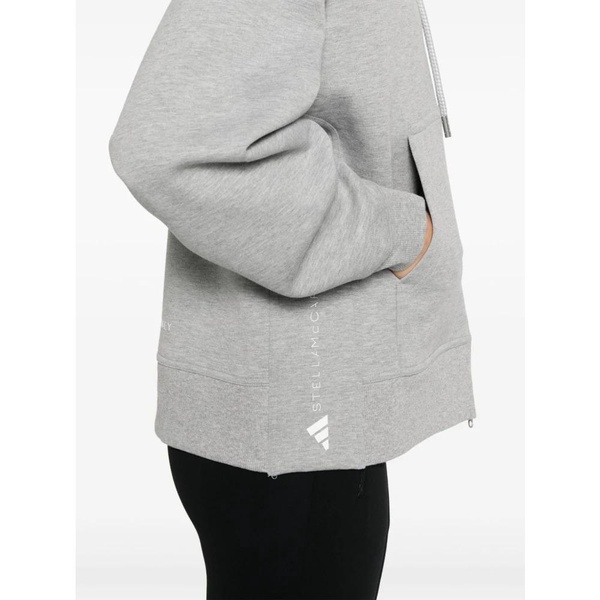 Grey Sweater with Zipper and Hood