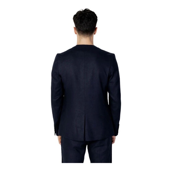 Blue Button-Fastened Blazer Spring/Summer Men