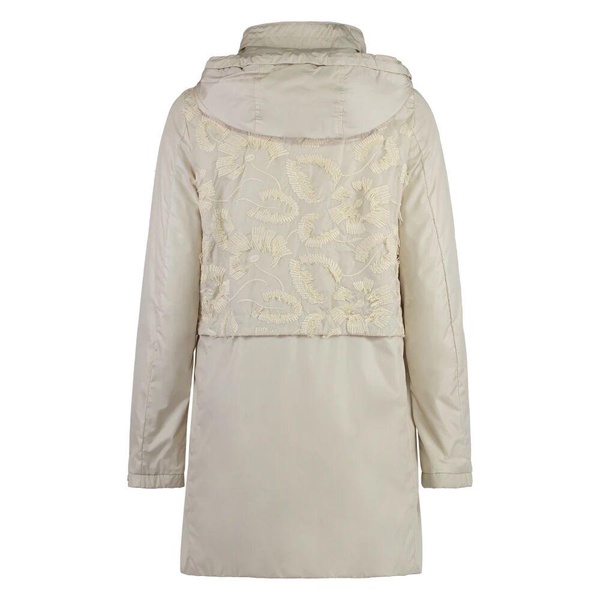 Floral Embroidered Hooded Jacket