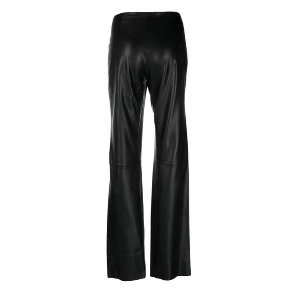 Real Leather Straight Suit Trousers
