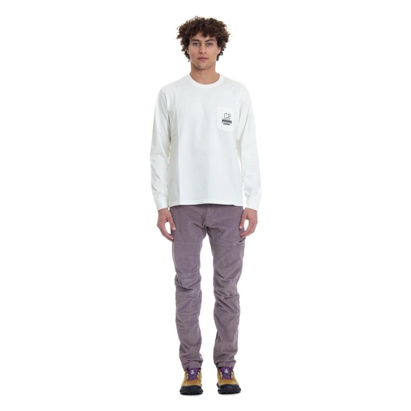 Long-sleeved cotton T-shirt with pocket