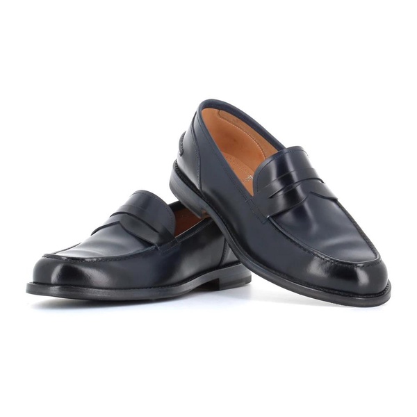 Classic Blue Leather Sandals