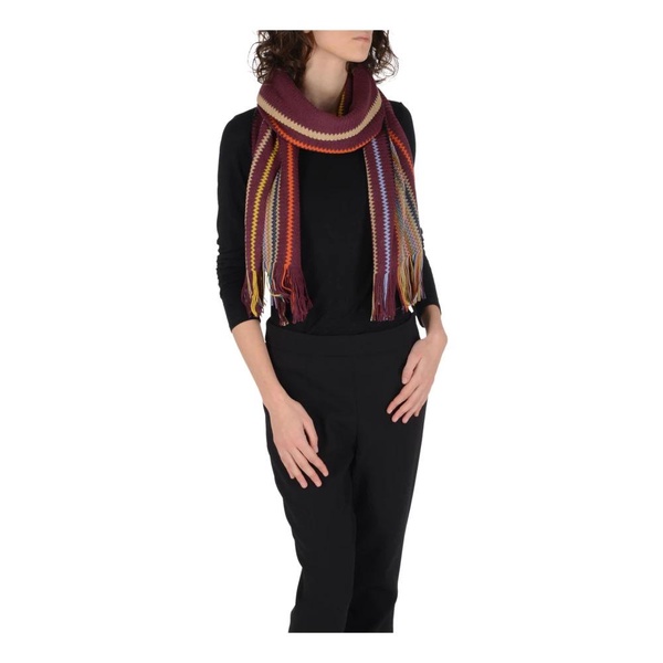 Multicolor Wool Blend Scarf
